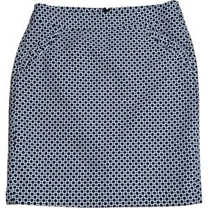 Ann‎ Taylor LOFT Pencil Skirt Women's Size 4 Black & White Geometric Print